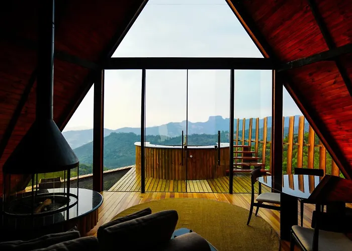 Chale Boutique Spa- Sauna Seca, Jacuzzi , Rede Suspensa