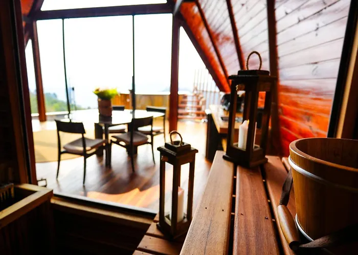 Chale Boutique Spa- Sauna Seca, Jacuzzi , Rede Suspensa