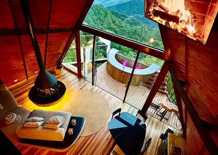 Chale Boutique Spa- Sauna Seca, Jacuzzi , Rede Suspensa